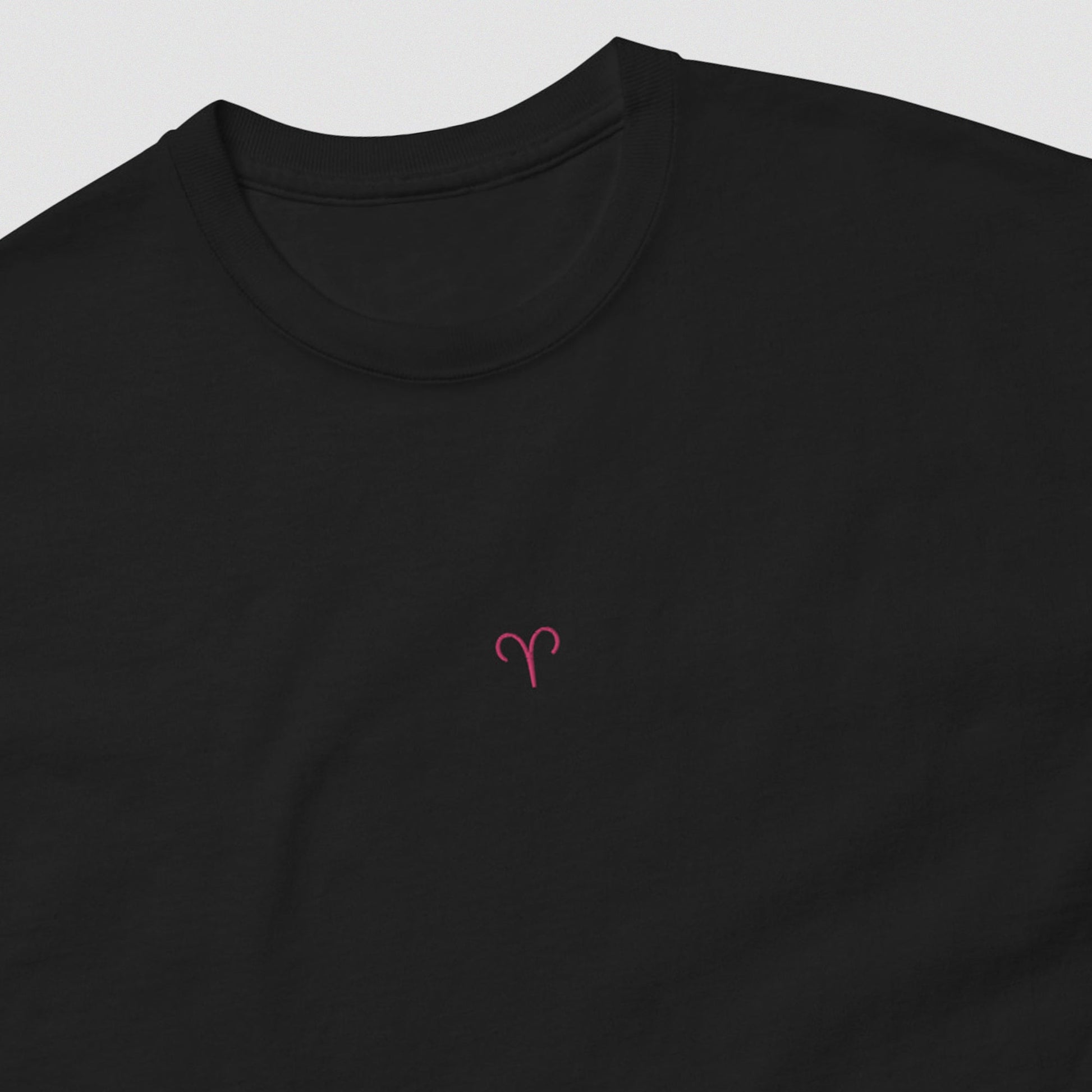 ARIES T-Shirt (Black) with Embroidery - Astro Fckrs