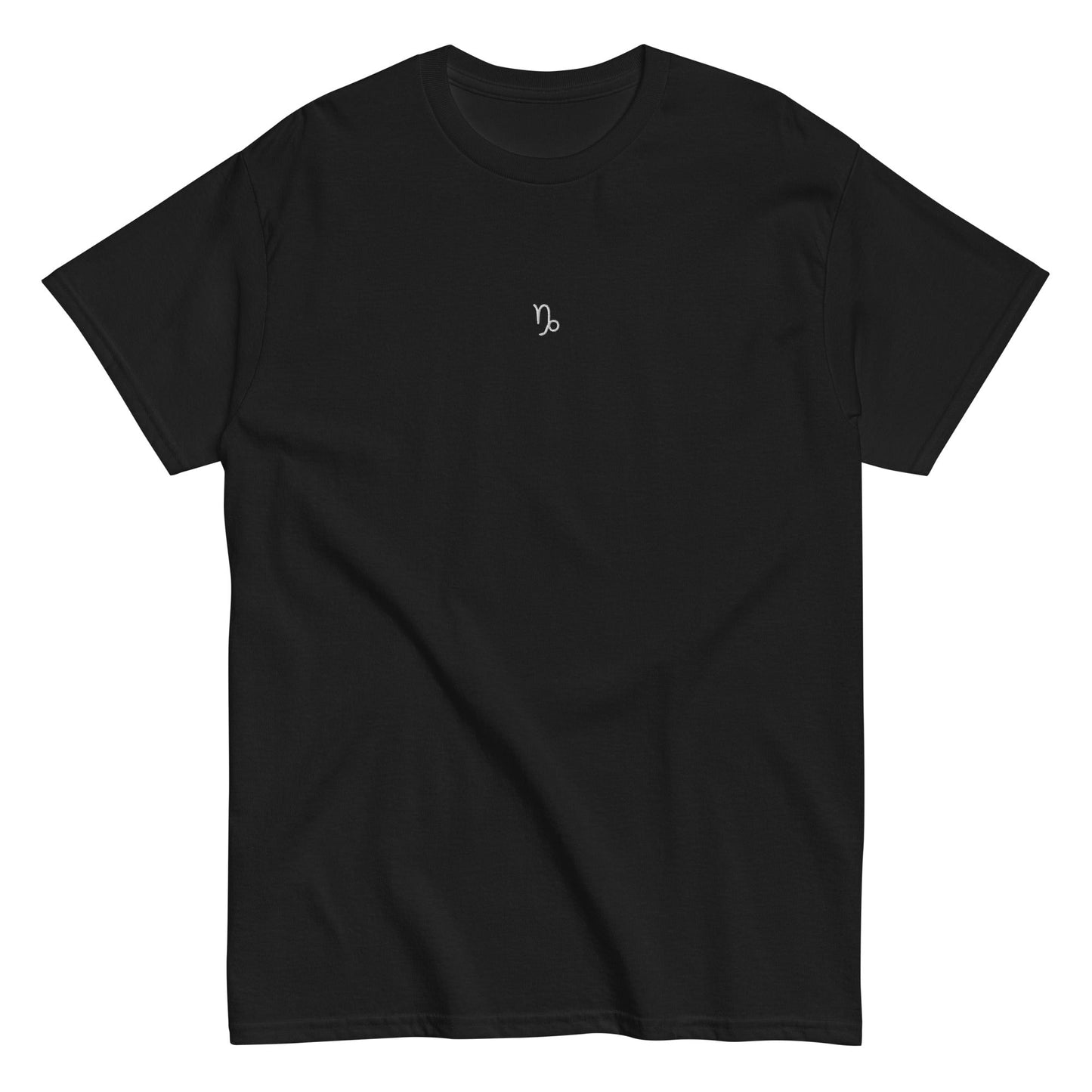 CAPRICORN T-Shirt (Black) with Embroidery - Astro Fckrs