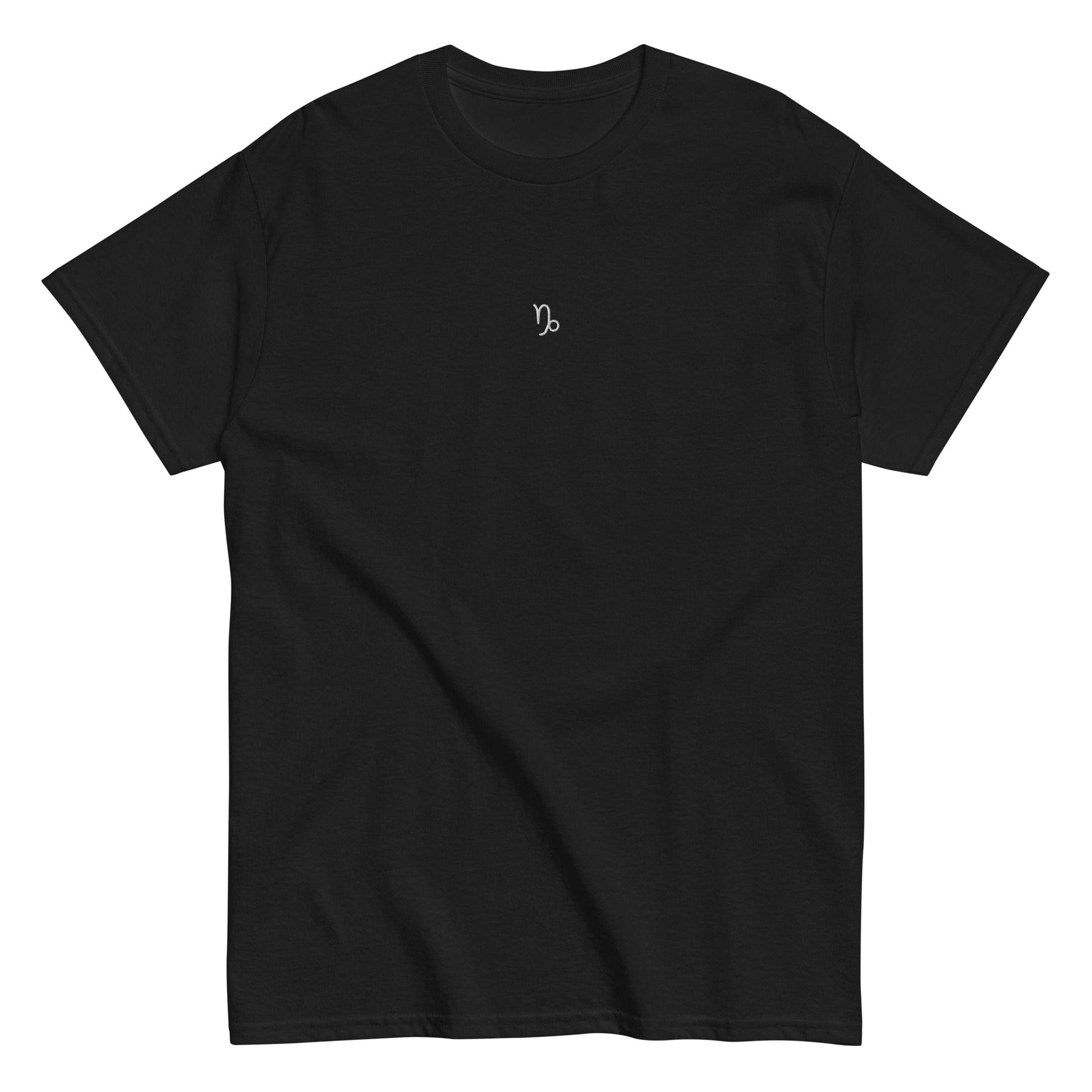 CAPRICORN T-Shirt (Black) with Embroidery - Astro Fckrs