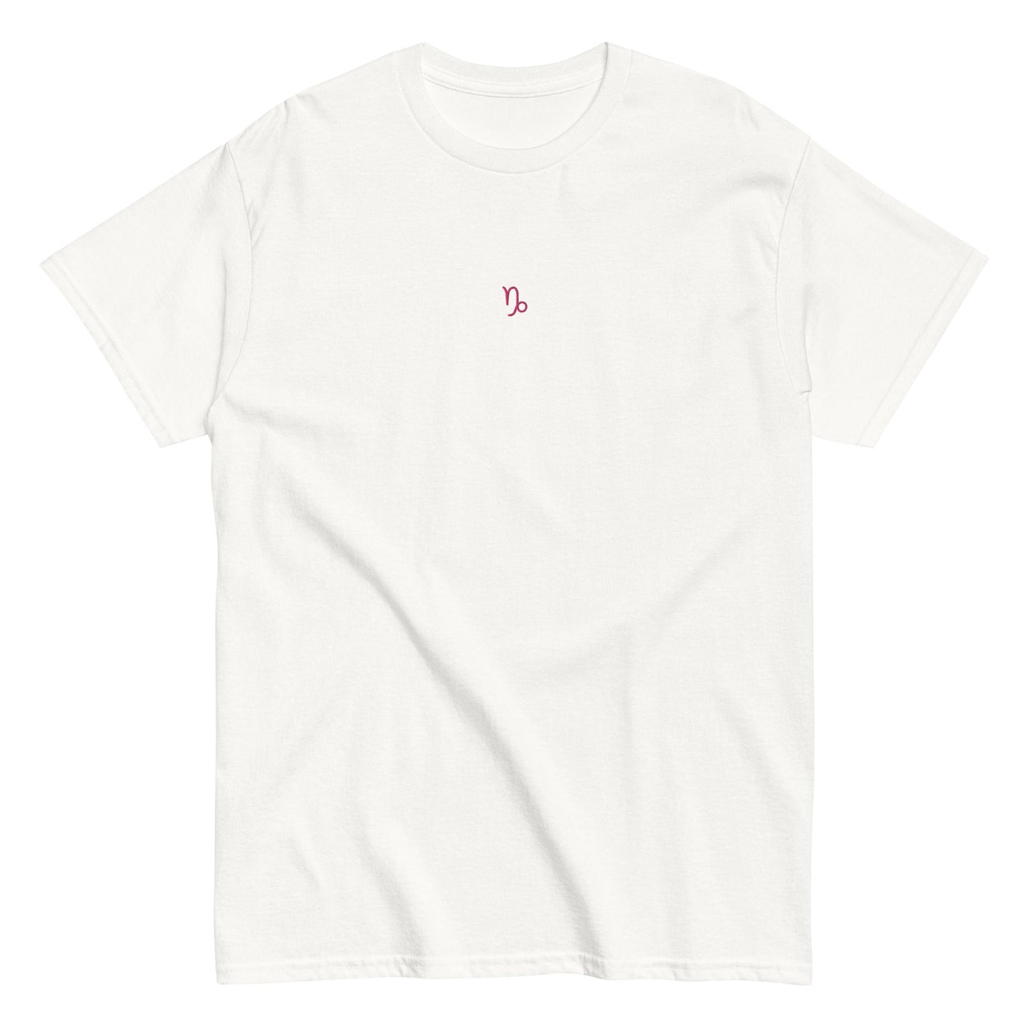 CAPRICORN T-Shirt (White) with Embroidery - Astro Fckrs