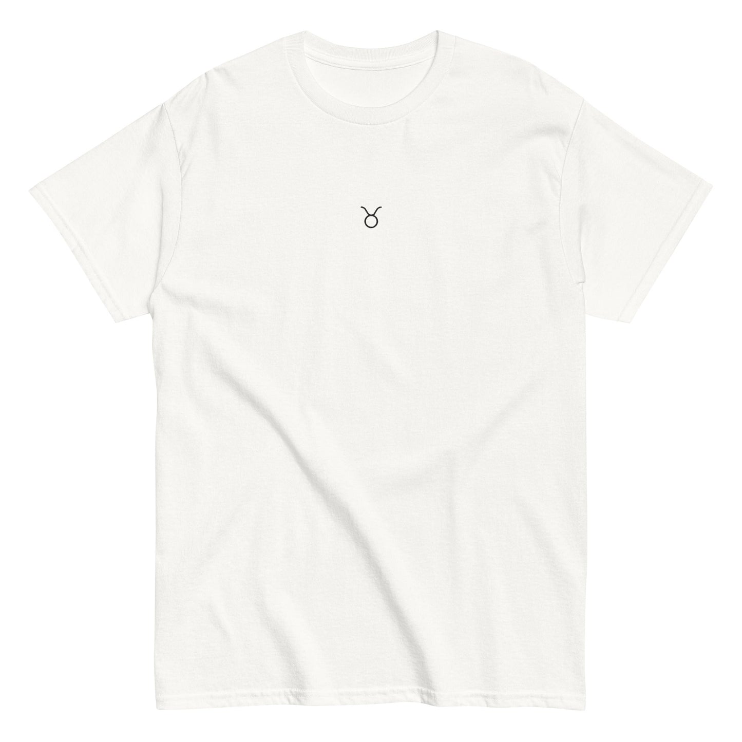 TAURUS T-Shirt (White) with Embroidery - Astro Fckrs